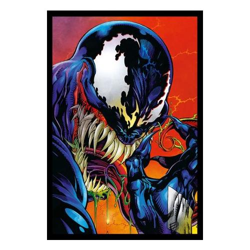 Marvel - Venom Comic Book Poster with Black Frame