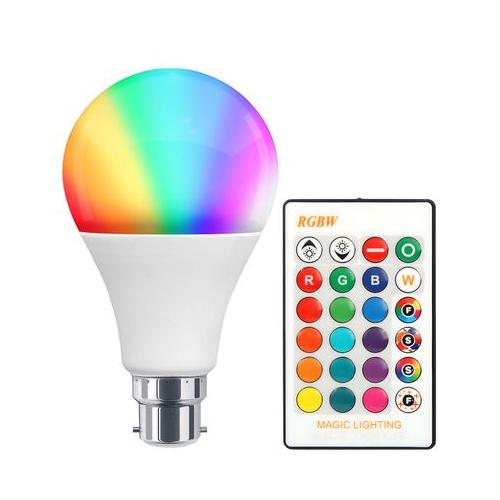 LED - White and Colour Changing RGB Light Bulb - Bayonet