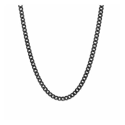 Black Stainless Steel Acero 2.5mm Cuban Chain