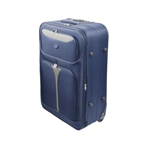 Marco Soft Case Luggage Suitcase Bag - 24 inch - Blue - Grey
