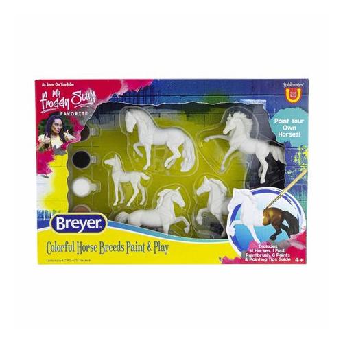 Breyer - Horse Breeds Paint & Play Set