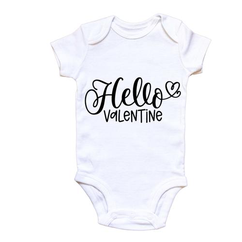Baby Vest Hello Valentine - Newborn