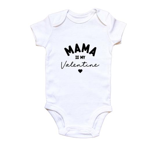 Baby Vest Mama is my Valentine - Newborn