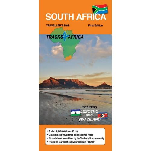 Tracks4Africa South Africa Map 2nd Edition(Incl Swazi & Lesotho)