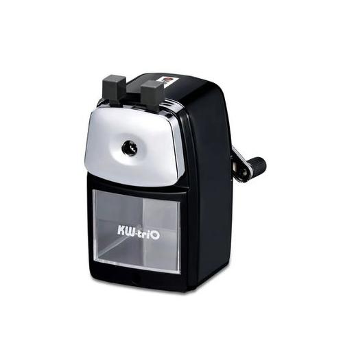 Kw-Trio Pencil Sharpener with Desk Clamp And Built-In Shavings Holder