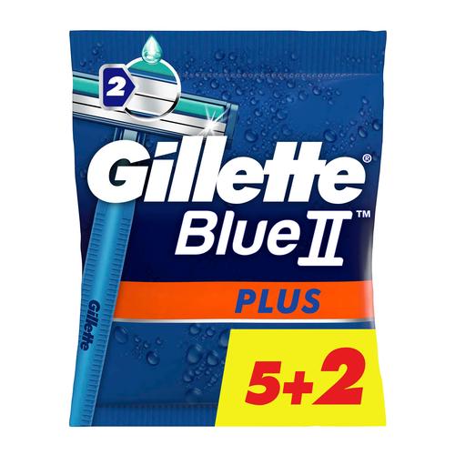 Gillette Blue II Plus Men's Disposable Razors 5+2