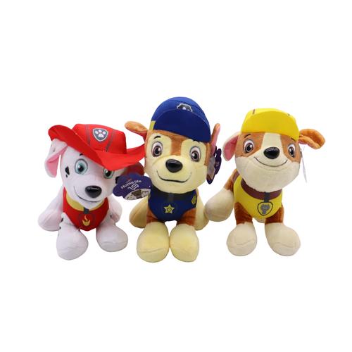 Set of 3 - 20cm Height Mini Dog Patrol Cute Animal Plush Doll Puppy Doll