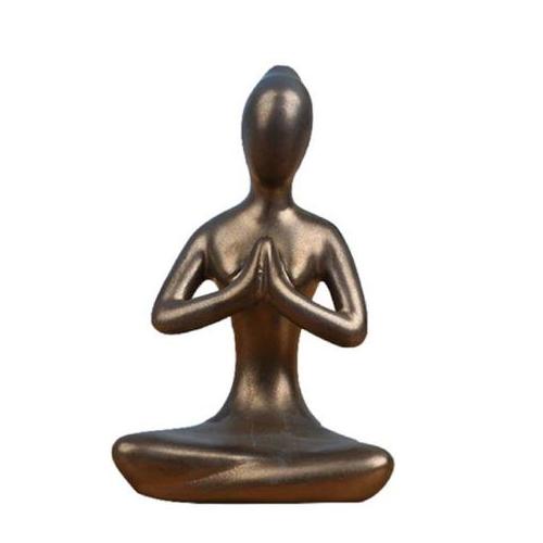 Home Meditation Resin Yoga Pose Ornament For Decoration Summer -9cm