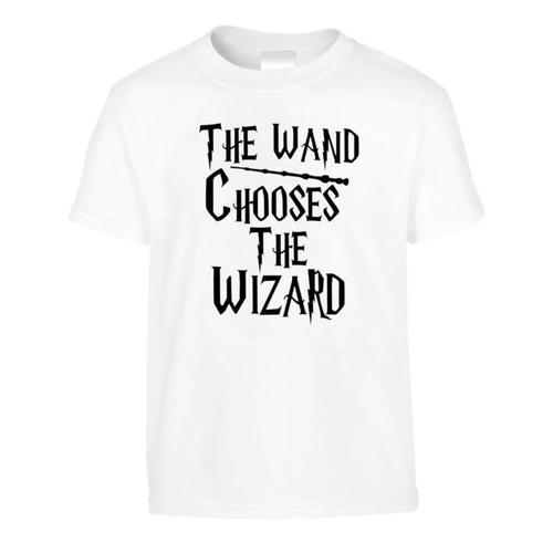 The Wand Birthday Christmas Harry Potter Gift T-Shirt-Kids - White