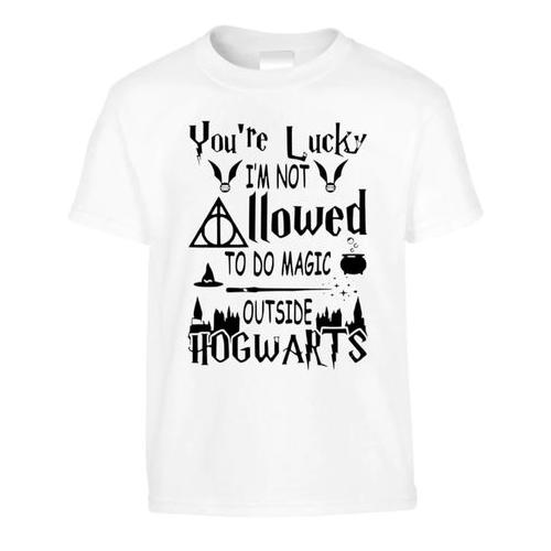 You're Lucky Birthday Christmas Harry Potter Gift T-Shirt-Kids - White