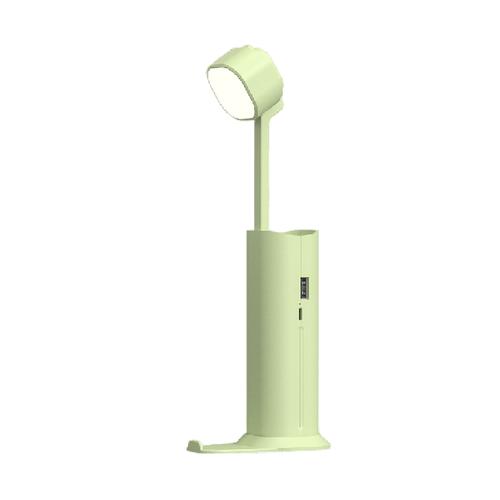 Retractable Power Bank Flashlight LED Table Lamp - Green