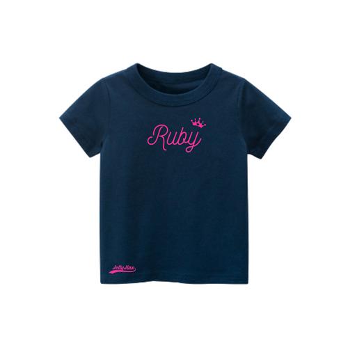 Jelly Jinx Original Girls Navy Blue T Shirt - Ruby