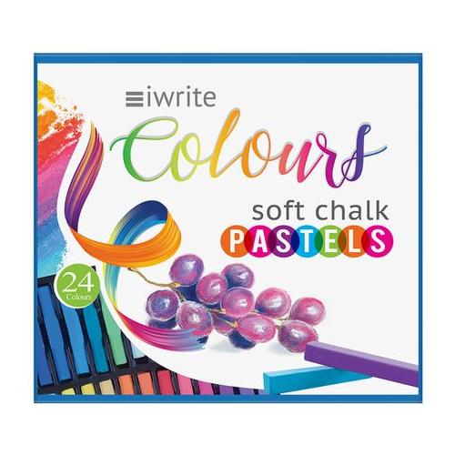 iWrite Colours Soft Chalk Pastels - Pack 24