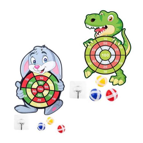 Toy Sticky Target Ball Dartboard Game Outdoor Party For Kids - 43cm - Set of 2