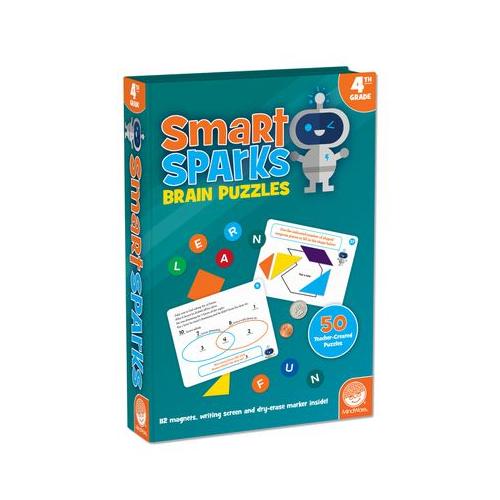 Mindware Smart Sparks Brain Builder Puzzles Grade 4
