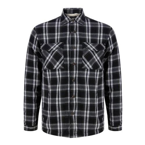Tokyo Laundry Mens - Checked Overshirt Jacket in Black (Parallel Import)