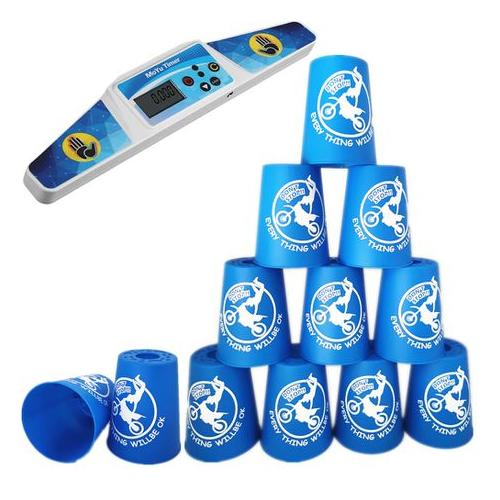 Moyu Stacking Cups - Speed Sports Stacking - 12 Cup Set + Timer