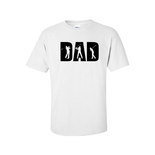Golfer Dad fathers day/Christmas T-shirt - White