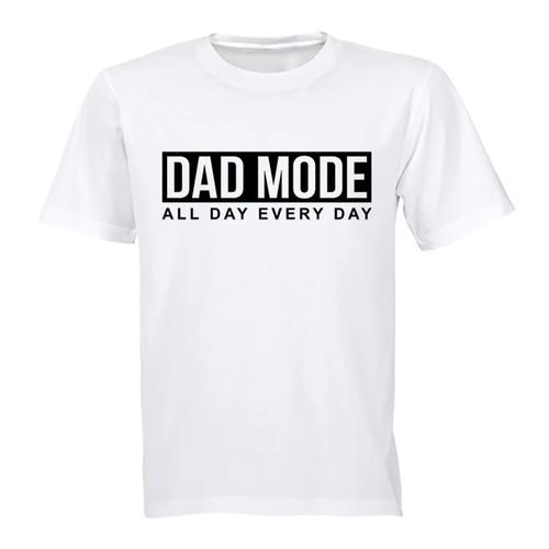 Dad Mode Birthday Christmas Father's Day Gift TShirt - White
