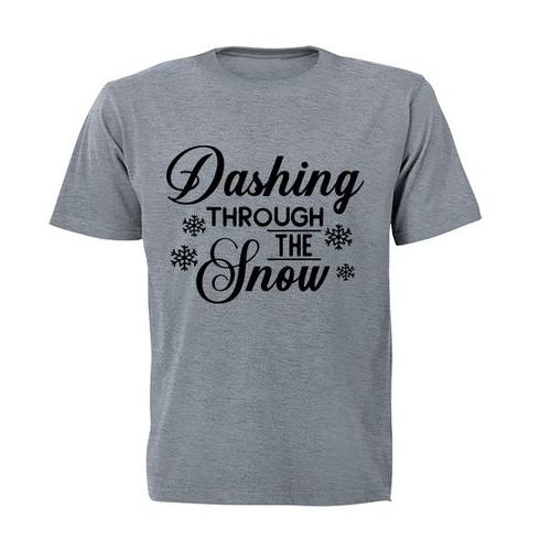 Dashing Through The Snow - Christmas - Adults - T-Shirt