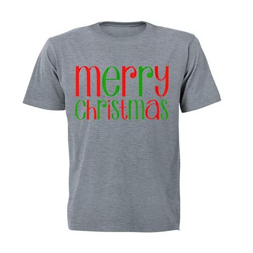 Merry Christmas - Colourful - Adults - T-Shirt