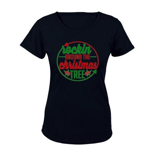 Rockin' Around the Christmas Tree - Circular - Ladies - T-Shirt