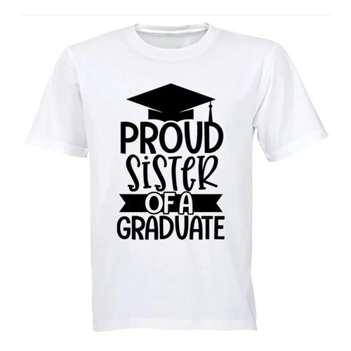 Sister Of A Graduate Birthday Christmas Graduation Gift Kids TShirt- WHITE