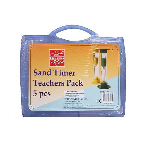 Edu-Science Teacher's Pack Sand Timers: 5 Pieces