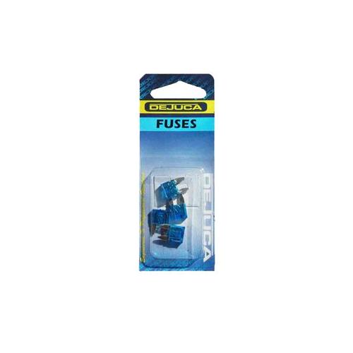 Dejuca - Fuse - Blue - Mini Blade - 15amp - 4/Card - 6 Pack