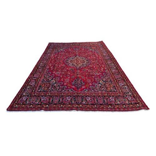 Persian Mashhad Carpet - 403cm x 290cm Hand Knotted