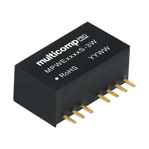 Multicomp Pro (MPWF1212S-3W) Isolated Through Hole DC/DC Converter, Output