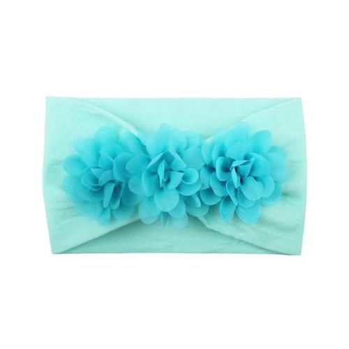 Flower Stretchy Baby Girl Knotted Bow Headbands
