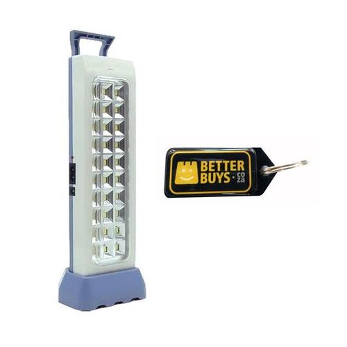 LED Rechargeable Emergency Loadshedding Light 1200mAh & Gel Key Holder