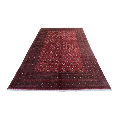Red Afghan Carpet 294 x 200 cm