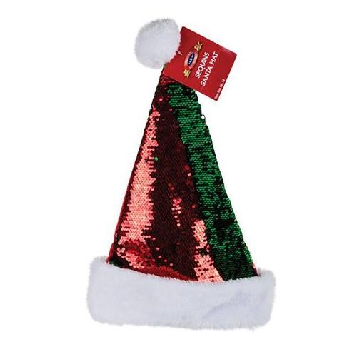 Christmas Sequin Santa Hat (30x45cm)