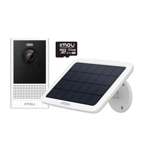 IMOU Cell 2 4MP Wire Free Camera + Solar Panel + IMOU 64GB Micro SDXC Card