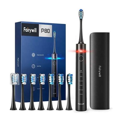 Fairywill P80 Electric Toothbrush with Heads