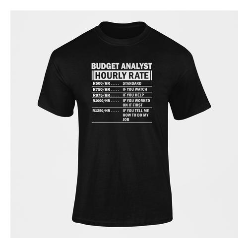 Budget Analyst Hourly Rate T-Shirt