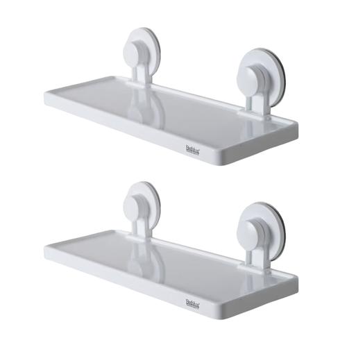 Bathroom Shelf with Suction Cups - 2 Pack