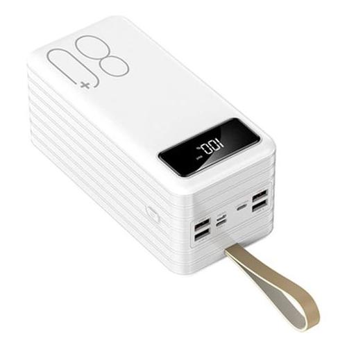 80000mah Large Capacity Multifunctional Power Bank with 3 Cables LED Light