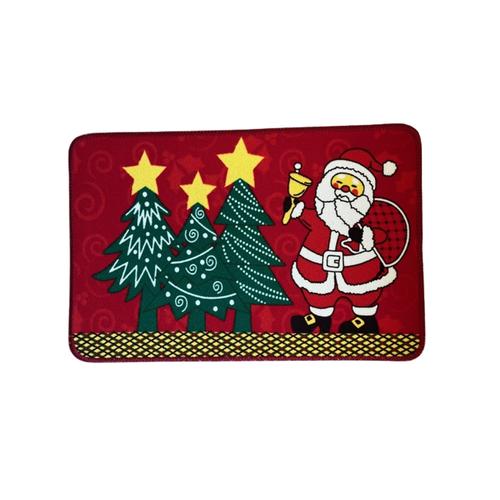 Home Decor Holiday Christmas Themed Doormat Rug - Santa