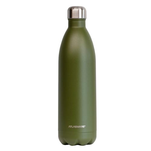 Atlasware 1 000ml Stainless Steel Flask Safari Green
