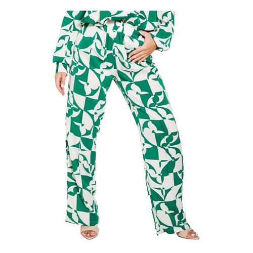 I Saw It First Ladies - Green Wide Leg Trousers