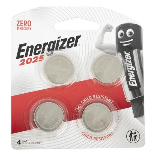 Energizer - Lithium Coin Battery - 4 Piece - Cr2025 - 3V