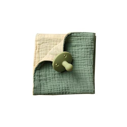 iKids Pure Cotton Comforter with Pacifier | Grey Green