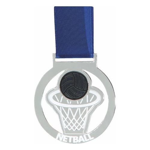 Medals Netball with Silver - 40 Units
