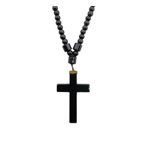 Black Magnetic Hematite Cross Therapy Jewellery For Men and Women