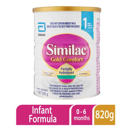Similac Gold Comfort 1 | Starter Infant Formula 820g