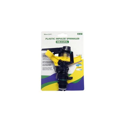 Dejuca - Impulse Sprinkler - PVC - Adjustable - 3/4 Inch - 2 Pack