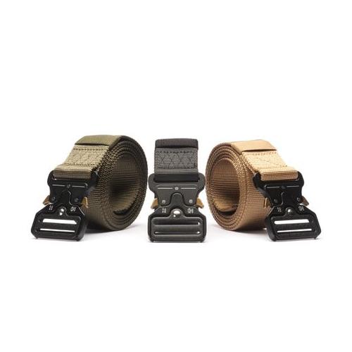 Tactical Waist Belt With Heavy Duty Metal Buckle - 3 Colour Set